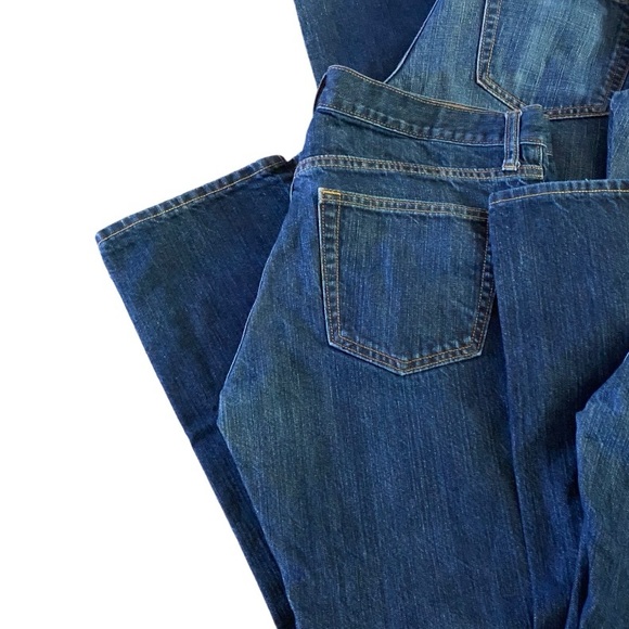 Old Navy Dark Denim Jeans Mens Sz 33x30 Straight Slim Bundle 100% Cotton - Picture 4 of 12